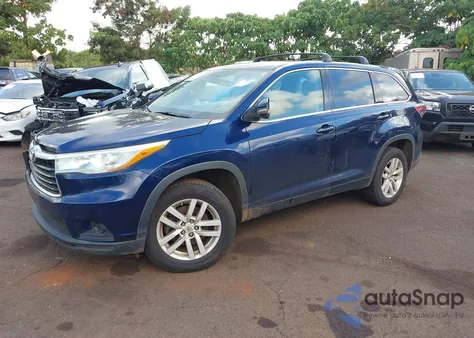 2015 Toyota Highlander Le z USA, uszkodzony, nr VIN 5TDZARFH3FS011313